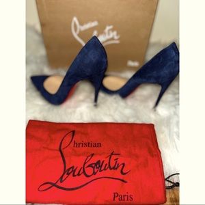 Suede Christian Louboutin Red Bottoms